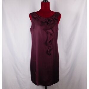 Banana Republic 100% Silk Sheath Lined Cocktail Dress Size 10